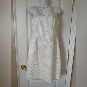 Kathlin Argiro White Textured Sleeveless Dress - Size 6